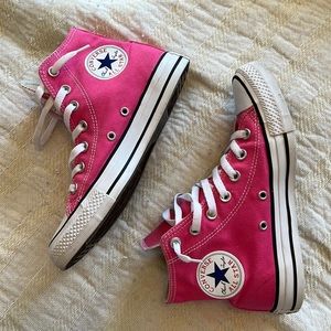 Hot Pink Converse High Tops